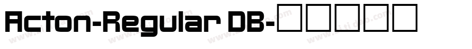 Acton-Regular DB字体转换